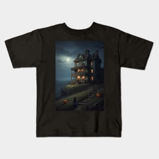 Haunted House Halloween Kids T-Shirt